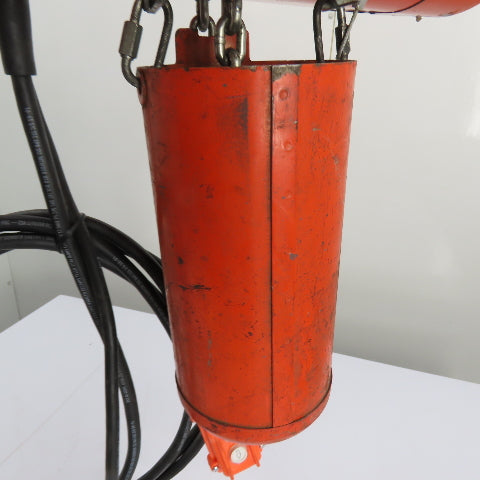 CM Lodestar Model F 1/2Ton 1000LB Electric Chain Hoist 20'Lift 16FPM 230/460 3Ph