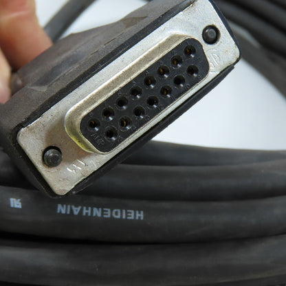 Heidenhain 332115-12 Feedback Adapter Cable M23 17-Pin to D-Sub 15-Pin 12m