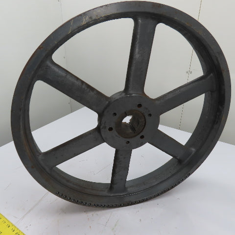 5B250E 5-Groove V-Belt Sheave Pulley 25-1/4"OD x 4" Wide 2-3/16" Bore Coupling
