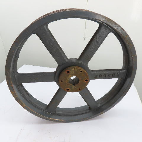 5B250E 5-Groove V-Belt Sheave Pulley 25-1/4"OD x 4" Wide 2-3/16" Bore Coupling