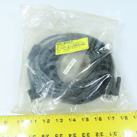 N/A 12090041049-01 RS232 DB9 9C/Coax Serial Transmission Cable 10m
