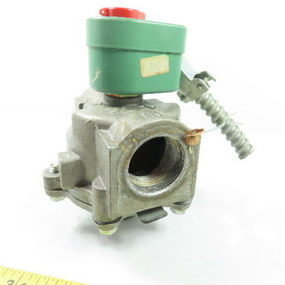 ASCO 8215C63 1-1/4" NPT Solenoid Valve 120V Fuel Gas 25 PSI