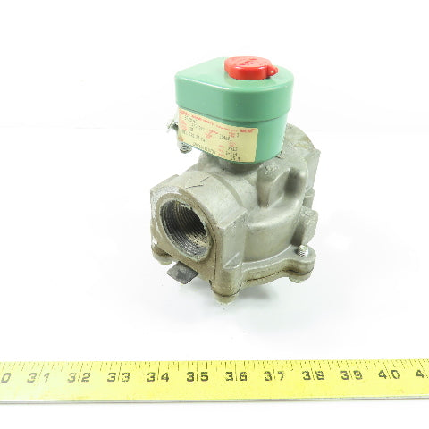 ASCO 8215C63 1-1/4" NPT Solenoid Valve 120V Fuel Gas 25 PSI