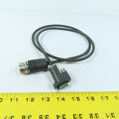 Heidenhain ID369124-01 12-Pin Round Male to 12-Position Female Encoder Cable 3'