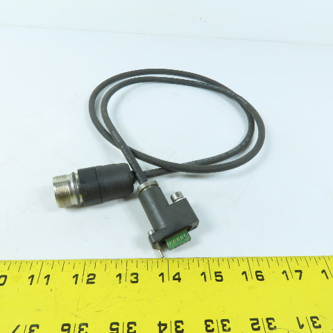 Heidenhain ID369124-01 12-Pin Round Male to 12-Position Female Encoder Cable 3'