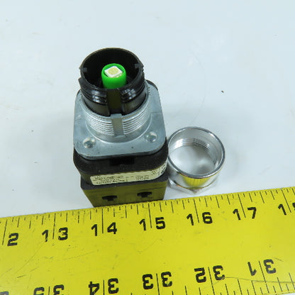 Allen-Bradley 800T-QBH2G Illuminated Push Button Operator 12-130VAC/DC Green LED