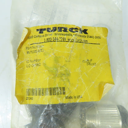 Turck BS 71101-0/21 1-1/8in Minifast 10-Pin Straight Male Field Connector