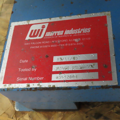 Warren 03992004 Vibratory Parts Feeder 18" ID x 7" Deep Bowl 1Ph 115V