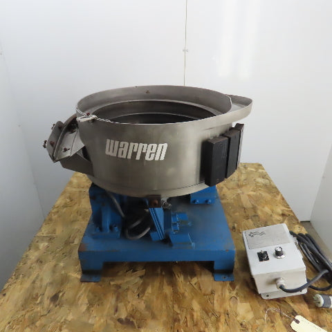 Warren 03992004 Vibratory Parts Feeder 18" ID x 7" Deep Bowl 1Ph 115V