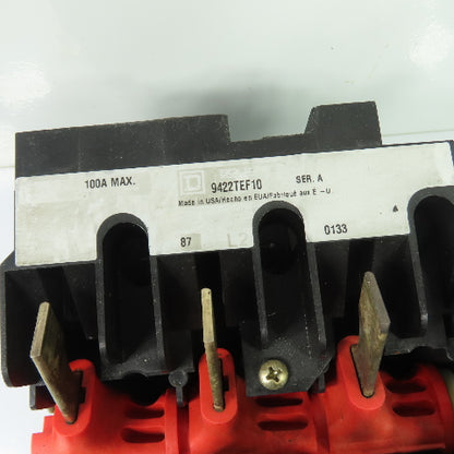 Square D 9422TEF10 100A 3-Pole Fusible Safety Disconnect Switch 600V