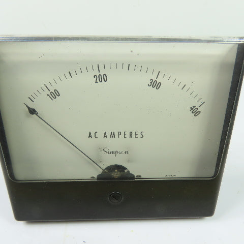 Simpson N/A 0-400A AC Amperes Panel Meter