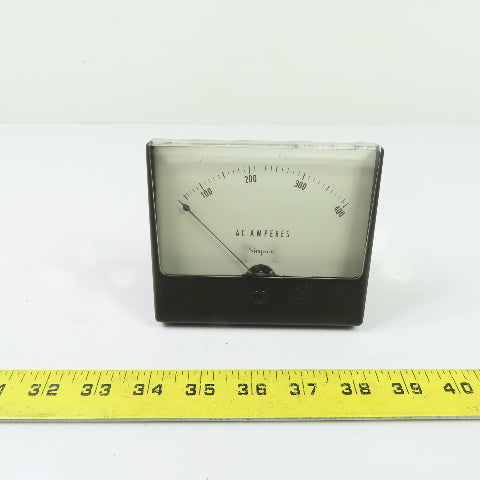 Simpson N/A 0-400A AC Amperes Panel Meter