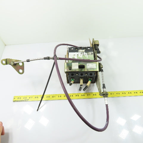 Square D FAL34080 80A Circuit Breaker W/ Cable Mechanism Disconnect 480VAC