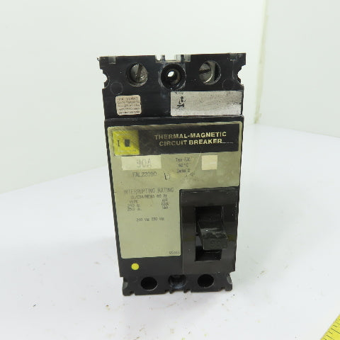 Square D FAL22090 90A 2-Pole Thermal-Magnetic Circuit Breaker 240VAC 250VDC