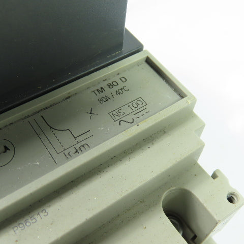 Merlin Gerin NS100N 80A 3-Pole Circuit Breaker W/ Switch Mechanism