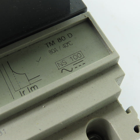 Merlin Gerin TM 80 D 80A 3-Pole Circuit Breaker W/ Disconnect Mechanism