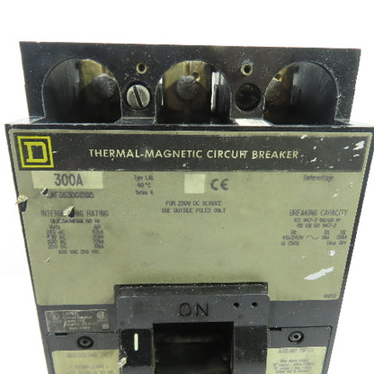 Square D LAL363001595 Thermal-Magnetic Circuit Breaker 300A 600VAC 3-Pole