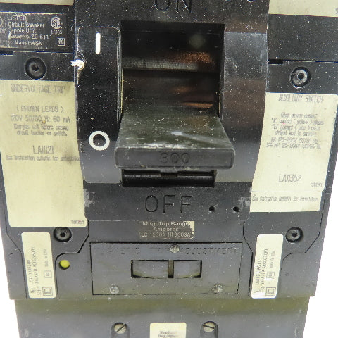 Square D LAL363001595 Thermal-Magnetic Circuit Breaker 300A 600VAC 3-Pole