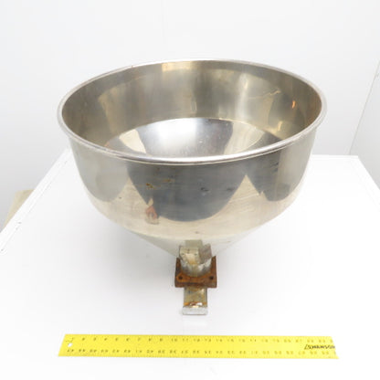 1.48 CU/FT Stainless Steel Conical Material Hopper Cone
