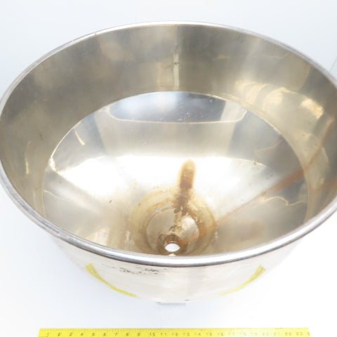 1.48 CU/FT Stainless Steel Conical Material Hopper Cone