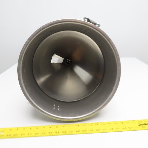 Plastic Process Equipment 0.8 CU/FT Stainless Steel Conical Material Hopper Cone