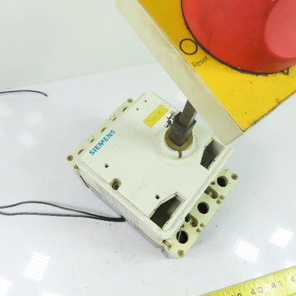 Siemens 3VF3111-6BS31-0AA0 100A 3-Pole Circuit Breaker Panel Operator 600VAC