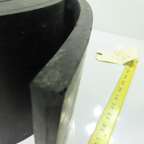 7" Wide Smooth Top Heavy Duty Rubber Belt Roll 15' L 3/8" Thick