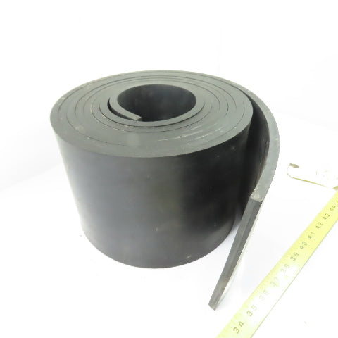 7" Wide Smooth Top Heavy Duty Rubber Belt Roll 15' L 3/8" Thick