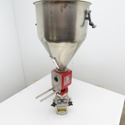 Plastic Process Equip. 1.75 CU/FT Stainless Steel Conical Material Feed Hopper