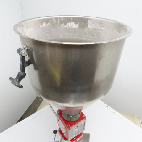 Plastic Process Equip. 1.75 CU/FT Stainless Steel Conical Material Feed Hopper