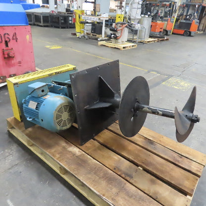 Tank Mixer Agitator Stirrer 7.5HP 3Ph 230/460V 1175RPM 36" Shaft 18" Impeller