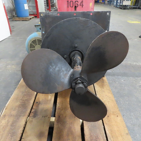 Tank Mixer Agitator Stirrer 7.5HP 3Ph 230/460V 1175RPM 36" Shaft 18" Impeller