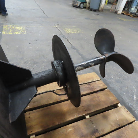 Tank Mixer Agitator Stirrer 7.5HP 3Ph 230/460V 1175RPM 36" Shaft 18" Impeller