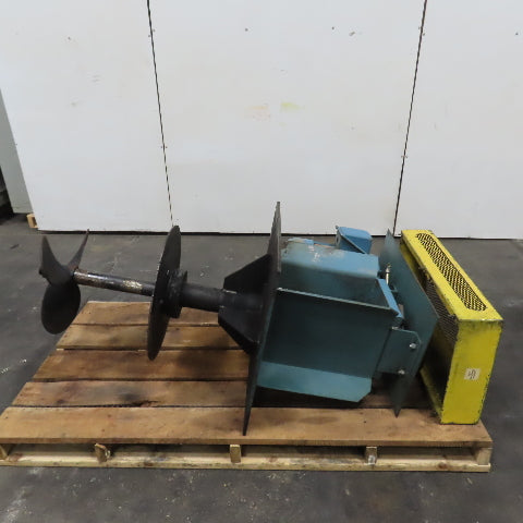 Tank Mixer Agitator Stirrer 7.5HP 3Ph 230/460V 1175RPM 36" Shaft 18" Impeller