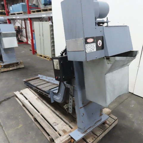 Turbo 5475-8915 Incline Chip Conveyor 1/4HP 3Ph 208-230/460V 51" x 14" Intake