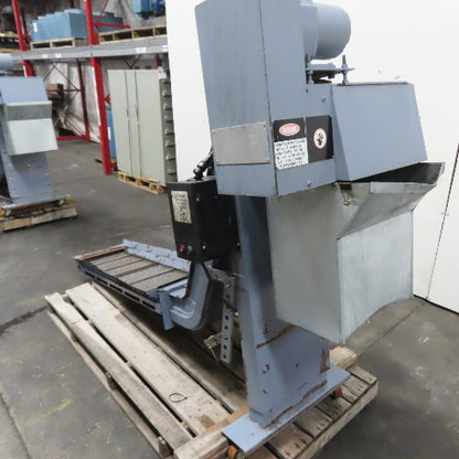 Turbo 5475-8915 Incline Chip Conveyor 1/4HP 3Ph 208-230/460V 51" x 14" Intake