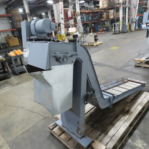 Turbo 5475-8915 Incline Chip Conveyor 1/4HP 3Ph 208-230/460V 51" x 14" Intake