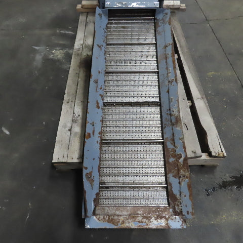 Turbo 5475-8915 Incline Chip Conveyor 1/4HP 3Ph 208-230/460V 51" x 14" Intake