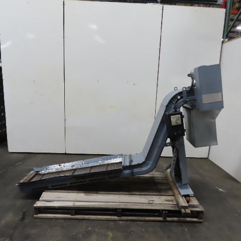 Turbo 5475-8915 Incline Chip Conveyor 1/4HP 3Ph 208-230/460V 51" x 14" Intake