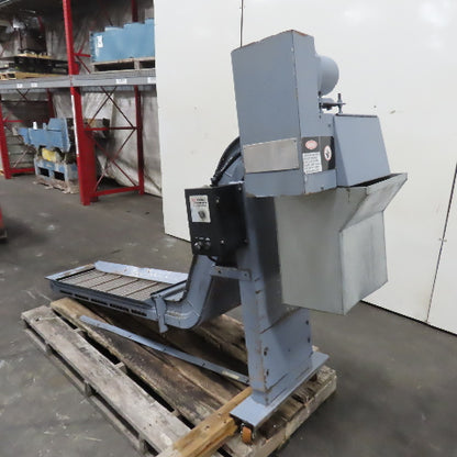 Turbo 5475-8915 Incline Chip Conveyor 1/4HP 3Ph 208-230/460V 51" x 14" Intake