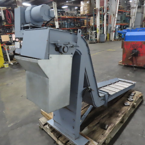 Turbo 5475-8915 Incline Chip Conveyor 1/4HP 3Ph 208-230/460V 51" x 14" Intake