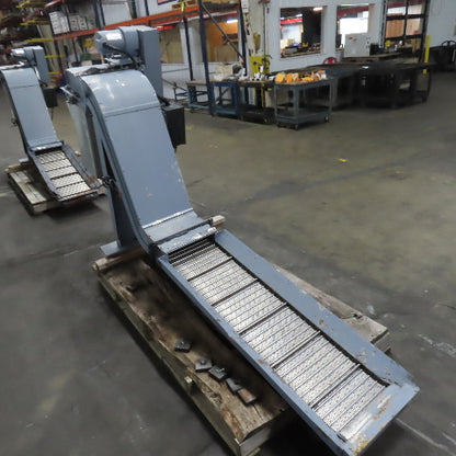 Turbo 5475-8915 Incline Chip Conveyor 1/4HP 3Ph 208-230/460V 51" x 14" Intake