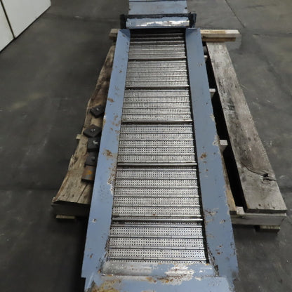 Turbo 5475-8915 Incline Chip Conveyor 1/4HP 3Ph 208-230/460V 51" x 14" Intake