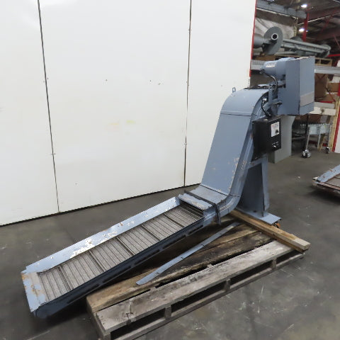 Turbo 5475-8915 Incline Chip Conveyor 1/4HP 3Ph 208-230/460V 51" x 14" Intake