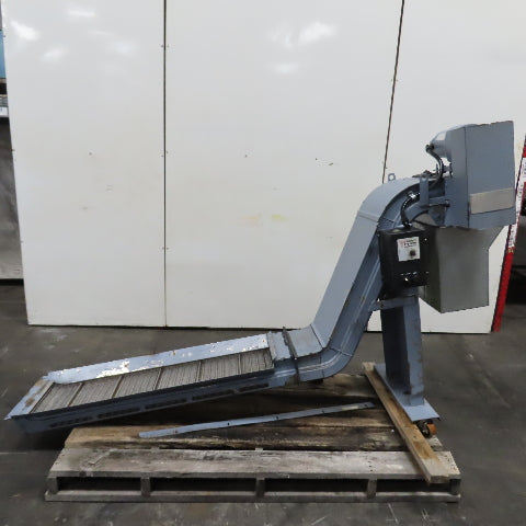 Turbo 5475-8915 Incline Chip Conveyor 1/4HP 3Ph 208-230/460V 51" x 14" Intake