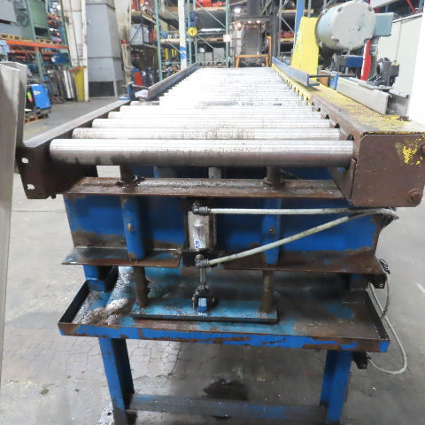 92" L x 28.5" W Chain Drive Power Roller Conveyor 3Ph 230/460V 22" BF 15FPM