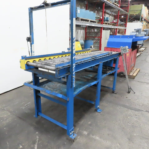 92" L x 28.5" W Chain Drive Power Roller Conveyor 3Ph 230/460V 22" BF 15FPM