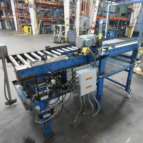 92" L x 28.5" W Chain Drive Power Roller Conveyor 3Ph 230/460V 22" BF 15FPM