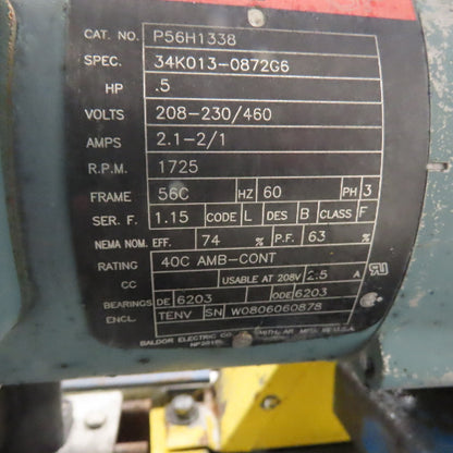 92" L x 28.5" W Chain Drive Power Roller Conveyor 3Ph 230/460V 22" BF 15FPM