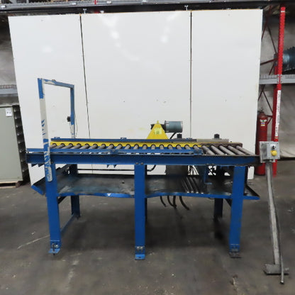 92" L x 28.5" W Chain Drive Power Roller Conveyor 3Ph 230/460V 22" BF 15FPM
